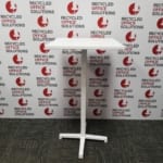 Square White Tall Canteen Table
