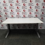 White 'Steelcase' Electric Sit-Stand Desk