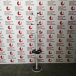 White and Chrome Coat Stand