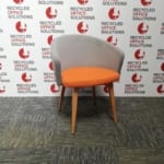 Orange and Grey Reception Tub Chair