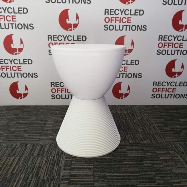 'Kartell' Designer Side Table/Stool - White