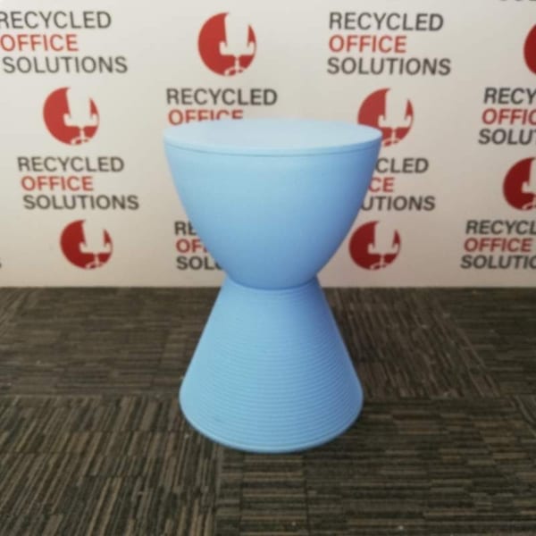 'Kartell' Designer Side Table/Stool - Blue