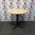 Light Beech Round Canteen Table