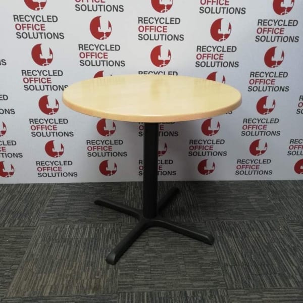Light Beech Round Canteen Table