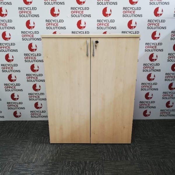 Maple Half Height 2 Door Cupboard