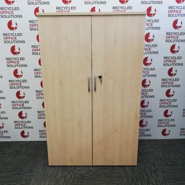 Maple Mid Height 2 Door Cupboard