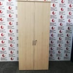 Tall Maple 2 Door Cupboard - 100cm