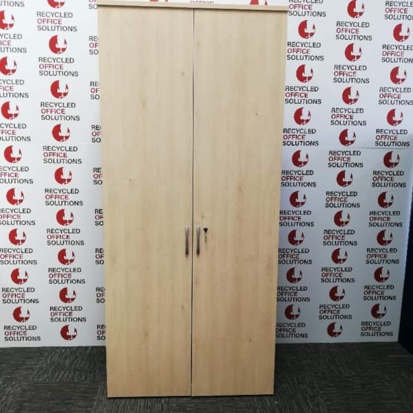 Tall Maple 2 Door Cupboard - 100cm