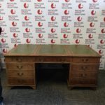 Executive Office Desk with Leather Inlay