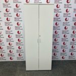 Tall White 80cm Cupboard