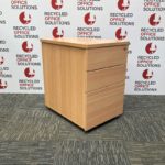 Beech Under Desk Pedestal