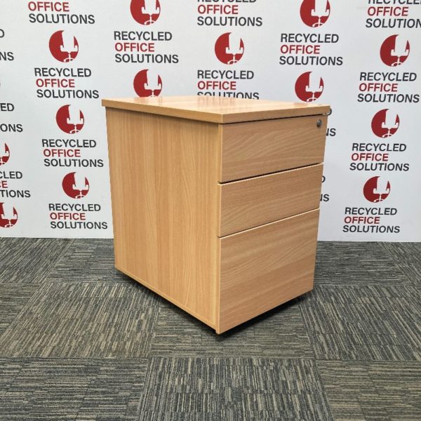 Beech Under Desk Pedestal