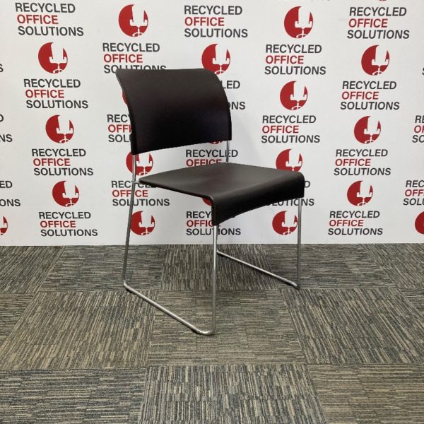 Brown Stacking Canteen Chair
