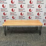 Rustic Coffee Table with Hairpin Legs