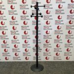 Black Metal Coat Stand with Umbrella Stand