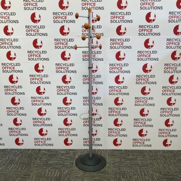 Grey Metal Coat Stand with Umbrella Stand