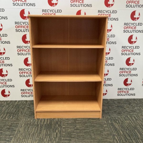 Half Height Beech Effect Bookcase