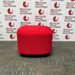 Red 'Kinnarps' Stool/Pouffe