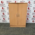 Beech Half Height 2 Door Storage Unit