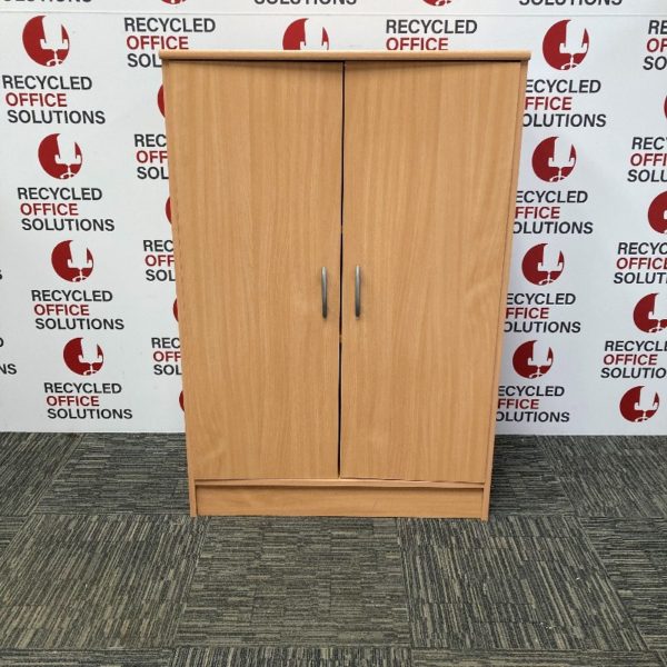 Beech Half Height 2 Door Storage Unit