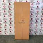Tall Beech Effect Storage Unit