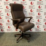 Brown 'Keilhauer Danforth' Leather Executive Chair