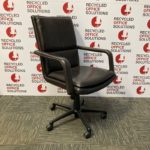 Brown 'Keilhauer' Leather Effect Operator/Task Chair - Type 2