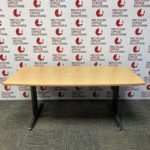 Beech Boat Shaped Meeting Table