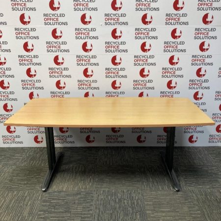 Beech Boat Shaped Meeting Table