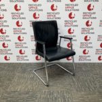 Black and Chrome Meeting Chair - Type 3