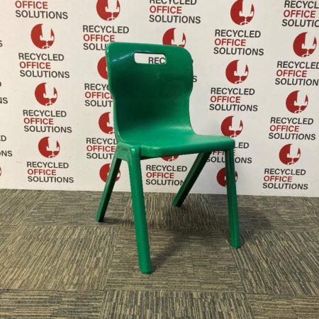 Green Plastic 'Titan' Stacking Canteen Chair
