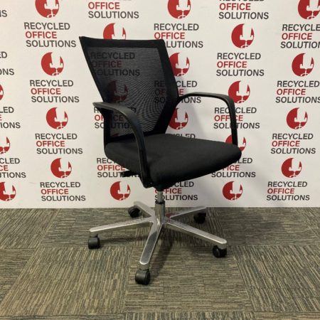 Black 'Sidiz' Mesh Back Task/Meeting Chair