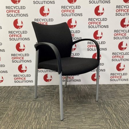 Black Fabric 'Senator Trillipse' Stacking Meeting Chair