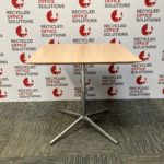 75cm Square Beech Canteen Table