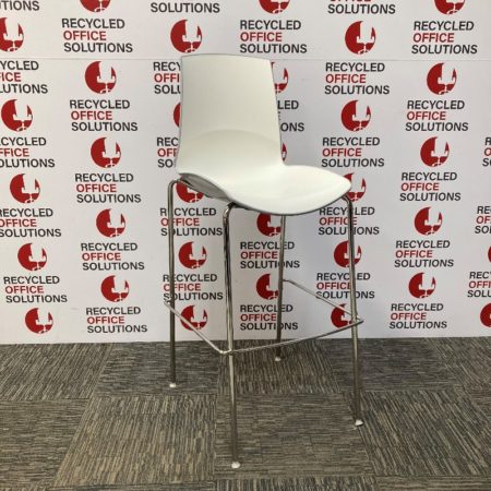 White/Grey High Stool