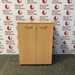 Beech Mid Height 2 Door Unit - 80cm