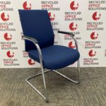 Blue Fabric Stacking Meeting Chair - Type 2