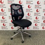 Black Mesh Back Operator Chair - No Arms