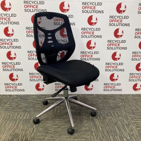 Black Mesh Back Operator Chair - No Arms