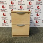 Maple 2 Drawer Filing Cabinet