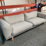 Large Grey 4 Seater Reception Sofa