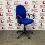 Blue Fabric Operator Chair Type 4