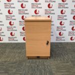 Beech Desk High 3 Drawer Pedestal