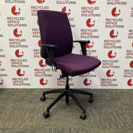 Purple Fabric Operator Chair
