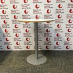 Tall White Round Table 90cm