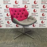 Pink and Grey Reception Chair