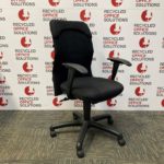 Black Single Lever Operator Chair with High Back
