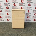 Maple 3 Drawer Under Desk Pedestal