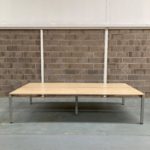 Bank of 4 160cm Maple Desks