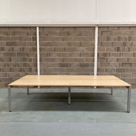 Bank of 4 160cm Maple Desks